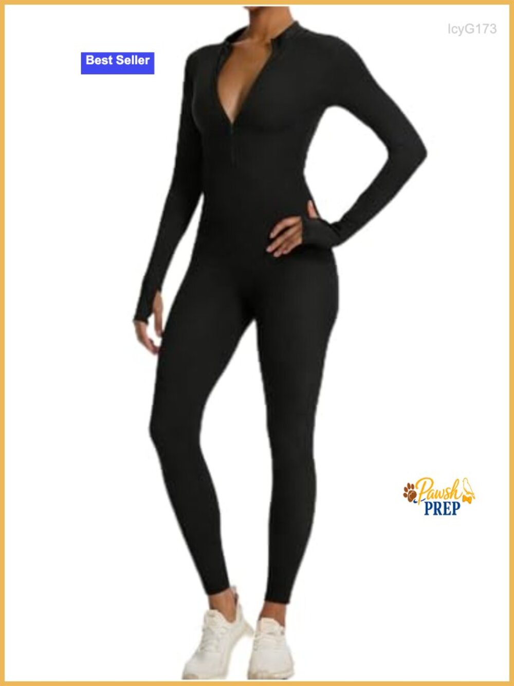 Long Sleeve Zip Up Jumpsuit Bodycon Romper One Piece Unitard Activewear